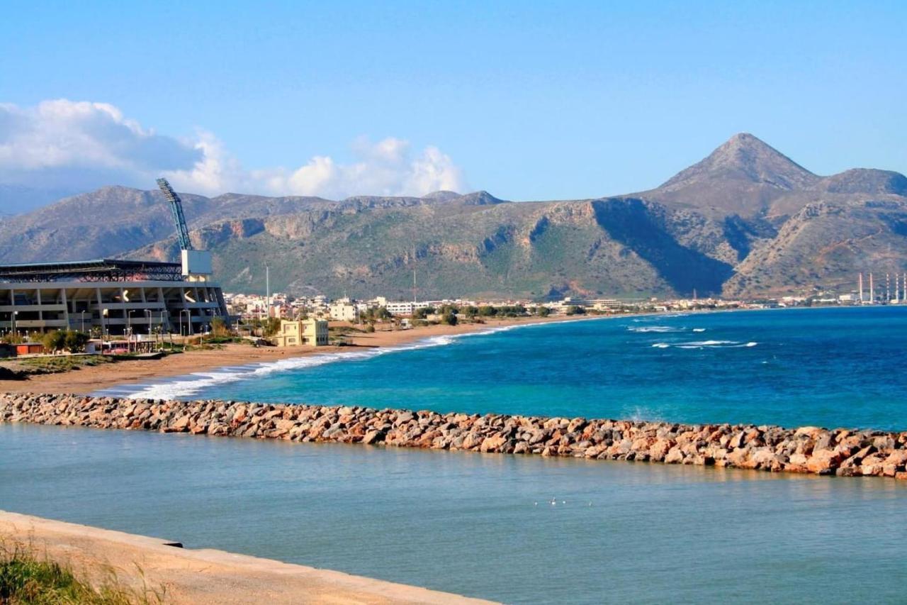 Studio On The Closest Beach To The City! Amoudara Lasithiou Esterno foto