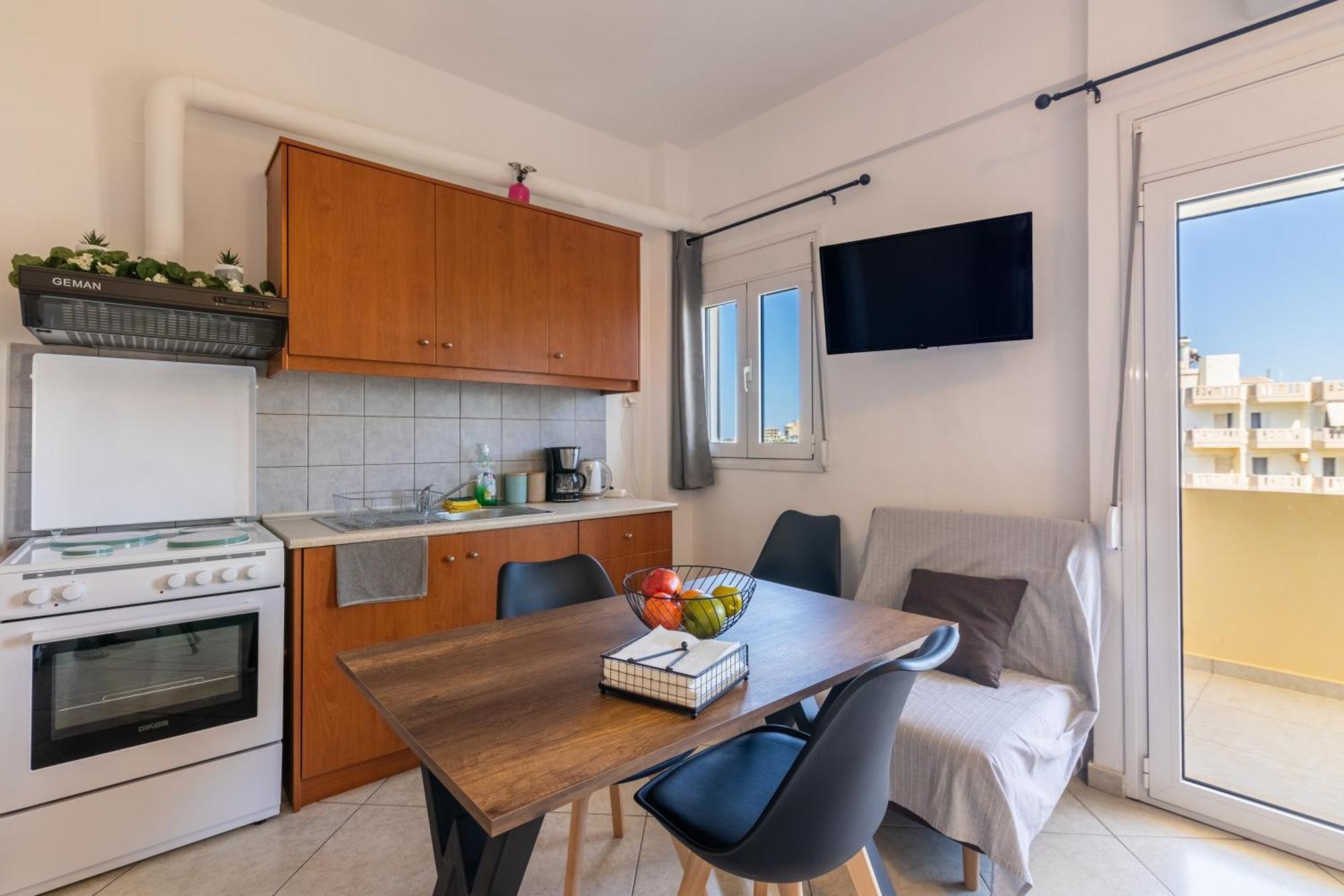 Studio On The Closest Beach To The City! Amoudara Lasithiou Esterno foto